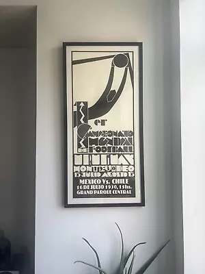 1930 World Cup Poster Original Mexico Vs. Chile • $3500