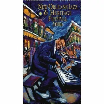 2006 SIGNED NEW ORLEANS JAZZ FESTIVAL Jazz Fest Fats Domino By Michalopolos • $650