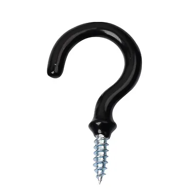 180X 38mm Cup Hooks PVC Coated Metal Screw In Ring Plant Jewelry Hanger Holder B • $23.70