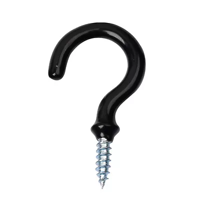 80X 38mm Cup Hooks PVC Coated Metal Screw In Ring Plant Jewelry Hanger Holder B • $13.20