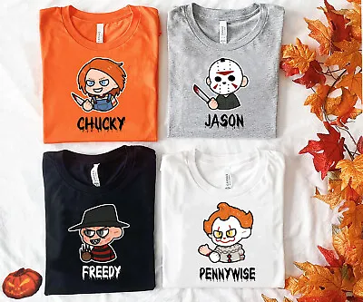 Happy Halloween Pumpkin Tee Witch  Season Unisex Sweatshirt Creepy Characters • £14.69