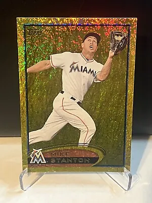 Mike (Giancarlo) Stanton 2012 Topps #567 Gold Sparkle Parallel Miami Marlins • $4.99