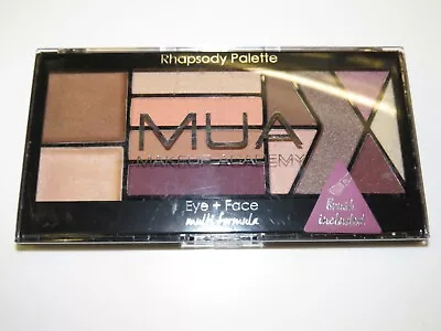 2 Sets Mua Makeup Academy Eye Shadow Palette Rhapsody  Brush Included • £3.99