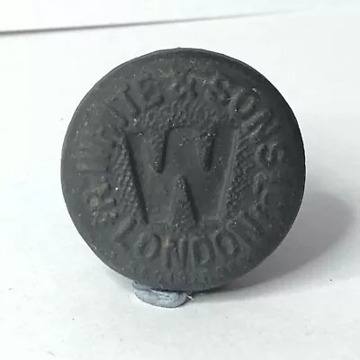 Vulcanite Mineral Bottle Stopper R White & Sons London Advertising Original  • £12