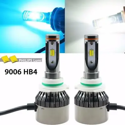 Dual Color White/Ice Blue 9006 HB4 LED High Low Beam Headlight Fog Light Bulbs • $39.99