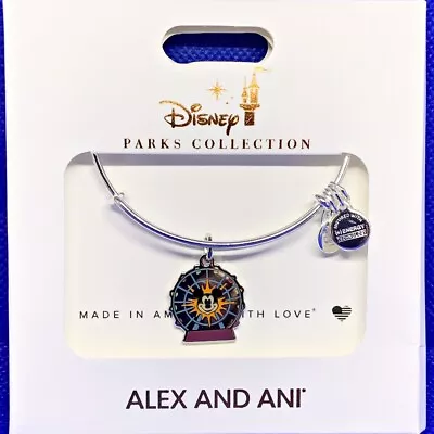 Disney Parks ALEX & ANI Bracelet Mickey's Fun Wheel Color - Silver Tone NEW • $33.99