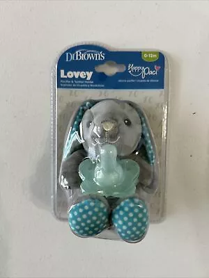 Dr Brown’s Lovey Bunny Pacifier And Teether Holder 0/12 Months • $12