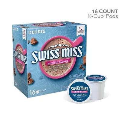 Swiss Miss Sensible Sweets Light Reduced Calorie Cocoa 16 To 132 Keurig K Cups  • $24.98