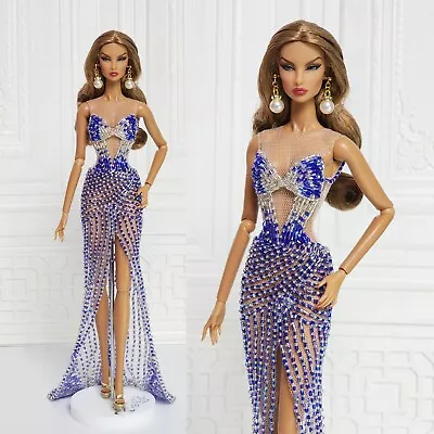 Evening Gown Mermaid Dress Fashion Royalty Fr2 Nuface Silkstone Barbie Doll D070 • $139.99