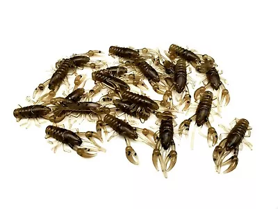 (10) 1  Micro Craw Finesse Drop Shot Crappie Jig Bluegill Brown Crawdad • $9.45