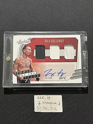 $417.99 • Buy 10/49 - MAX HOLLOWAY UFC 2021 Chronicles Absolute Tools Of The Trade Relic Auto