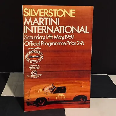 1969 Silverstone Martini International 300 Trophy Programme Lola T70 Alfa T33 • $18.68