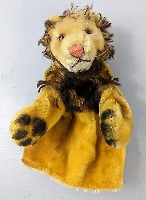 Antique Steiff Rare Male Lion Hand Puppet Mohair 8  Plush Animals • $68.99