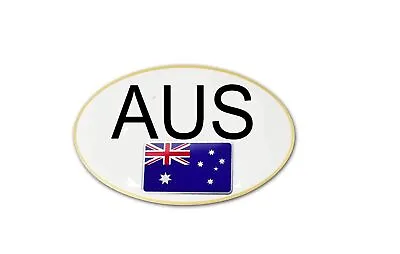 Customize Car/ Truck AUS Flag Front/Rear Trunk Boot Badge Emblem Brass Enamel • £69.24
