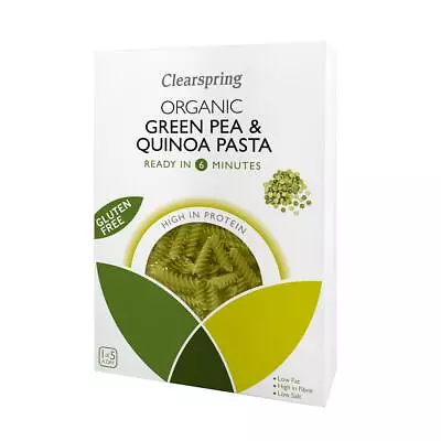 💚 Clearspring Organic Green Pea & Quinoa Gluten Free Pasta Fusilli 250g • £4.33