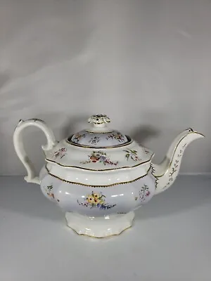 Antique English Porcelain Teapot Hand Painted • $165