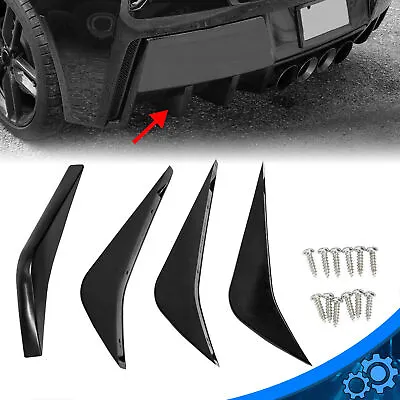 For Chevrolet Corvette C7 2014-2019 Rear Bumper Air Diffuser Fin Body Kit • $27.90