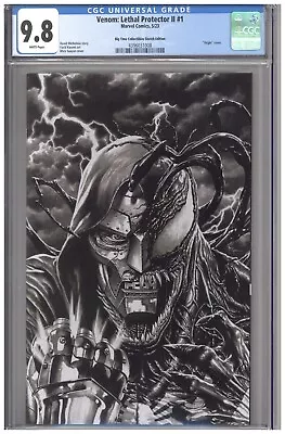 Venom Lethal Protector II #1 CGC 9.8 Big Time Sketch Edition Suayan Unreleased • $89.99