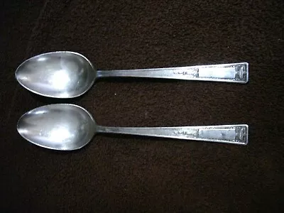 2 SERVING SPOON Silverplate Buckingham Pattern 1835 R Wallace Antique Flatware • $19.75