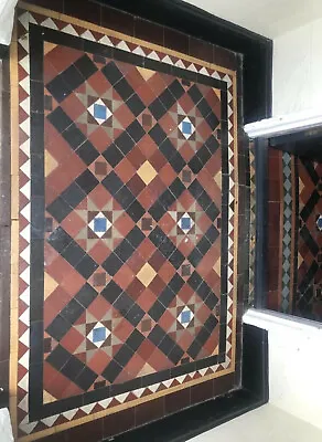 Reclaimed Victorian/Edwardian Geometric Vitrified Floor. Price For 1 Tile • £4.50