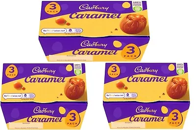 Cadbury Cream Creme & Milk Caramel Eggs Milk Chocolate 3 Pack Fast Free Dispatch • £19.99