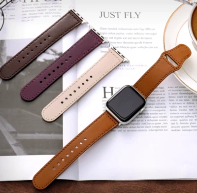 $12 • Buy 【Genuine Leather】Apple Watch Band Strap Series 7 SE 6 5 4 3 2 1 38 42 40 44 Mm