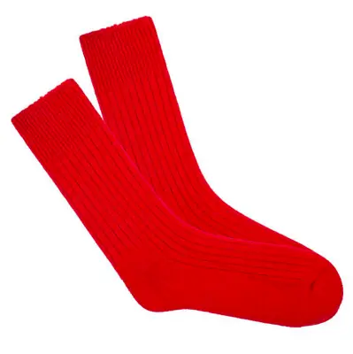 £18.50 • Buy Red 75% ALPACA Wool Walking Boot Socks With Terry Loop Sole -Thermal Warm Cosy