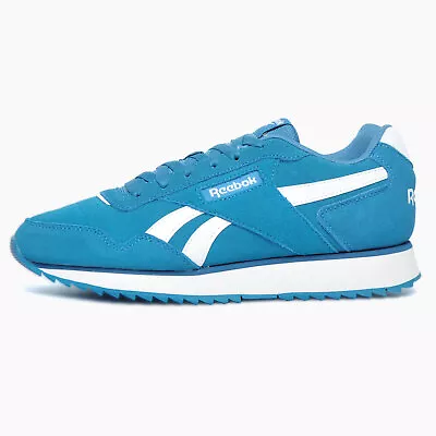 Reebok Classic Royal Glide Ripple Mens Casual Fashion Sneakers Trainers Blue • £32.29