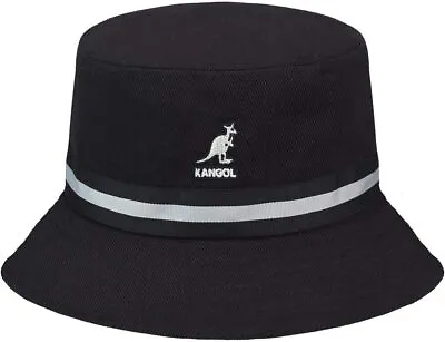 Kangol Men's Stripe Lahinch Bucket Hat Black Size Options • $49.95