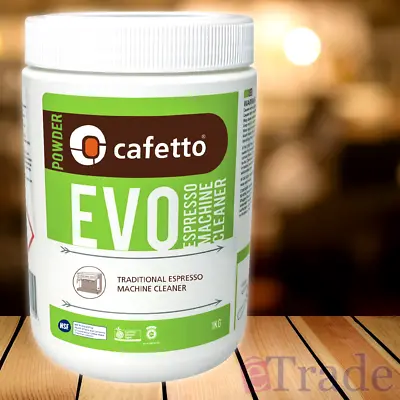 Cafetto 1Kg EVO Organic Coffee Espresso Machine Cleaner Back-Flushing Powder • $25.90