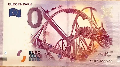 £6.30 • Buy Ticket 0 Zero Euro Schein Memory Europa Park 2020