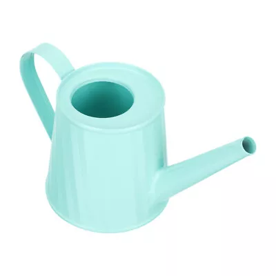 Kids Green Metal Watering Can - Long Spout Garden Bucket • £6.39