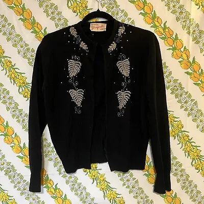 Schiaparelli 1950s Vintage Cardigan With Beading. Good Wearable Condition • $256