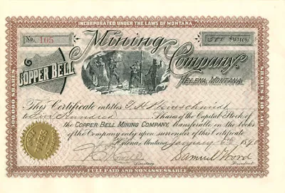 Copper Bell Mining Co. - Mining Stocks • $185