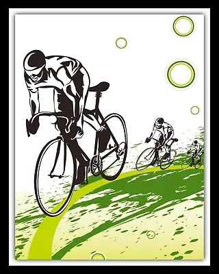 Cycle Race Cyclist Cycling Bicycle Bike Tour De France Metal Plaque Sign 1543 • £4.99