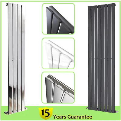 Vertical Designer Radiator Flat Panel Tall Upright Central Heating Single Column • £84.99