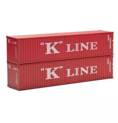 O Scale 40-Foot  K  Line Intermodal Containers (2-Pack) Menards MTH Lionel • $79.99