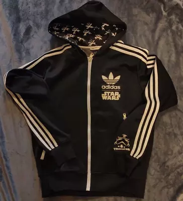 Mens Vintage  (10/09) Adidas Star Wars Full Zip Hoodie Jacket Small • $35.36