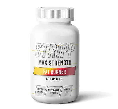 Stripp Fat Burner Weight Loss Diet Pills Max Strength Strongest Legal Capsules • £8.99