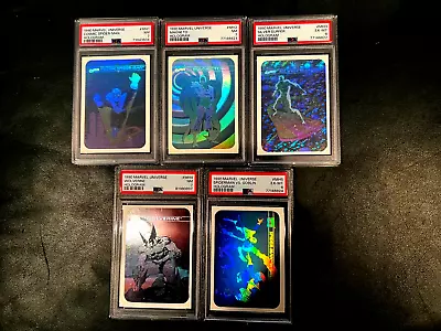 🇺🇸1990 Marvel Universe Series 1 - Set #1-162 +🔥 5 Holograms🔥-5 PSA Graded! • $249