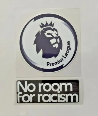 Premier League Patch Badge 2020-2021 & No Room For Racism Iron On Player Size • $9.99