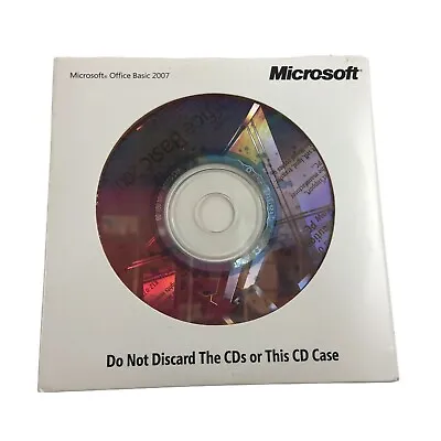 Microsoft Office Basic 2007 Oem Disc With Product Key • $12