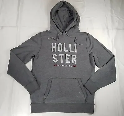 Hollister Size M Mens Womens Grey Hoodie Pullover Jumper Sweatshirt Tracksuit  • £11.99