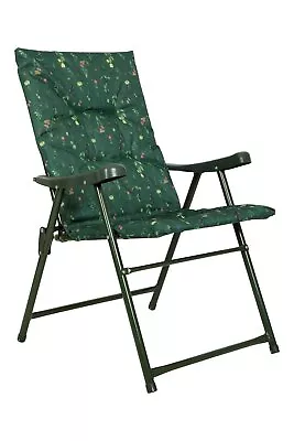 Mountain Warehouse Padded Folding Chair Patterned Sturdy Camping Outdoor Seat • £39.99