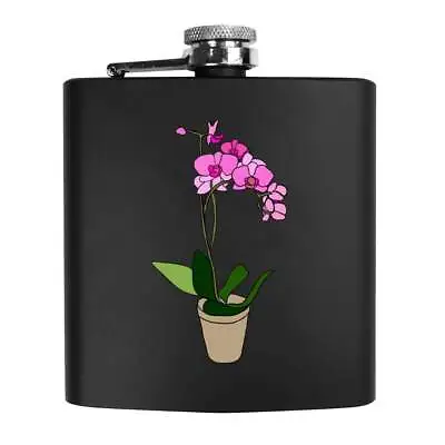 6oz (170ml) 'Potted Orchid' Pocket Hip Flask (HP00011624) • £14.99