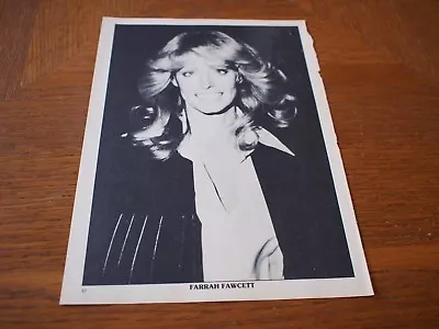 Vintage Farrah Fawcett Full Page Clipping #37 Teen Mag Pin Up Mark Harmon • $4.99