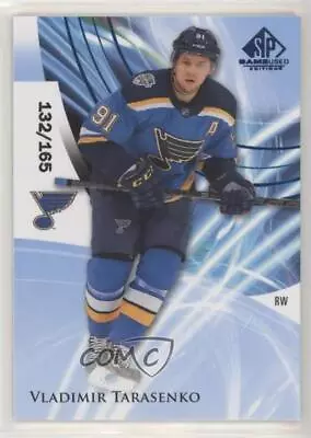 2020-21 Upper Deck SP Game Used Blue Burst /165 Vladimir Tarasenko #97 • $1.69