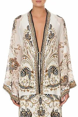 $360 • Buy Camilla Franks Kaftans Night Waiting For Day Silk Kimono Jacket Nwt