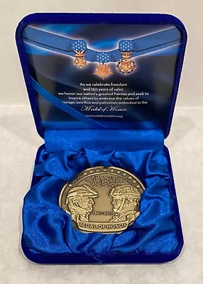 Medal Of Honor Commemorative Challenge Coin + Case 1861-2011 Bronze Military • $250