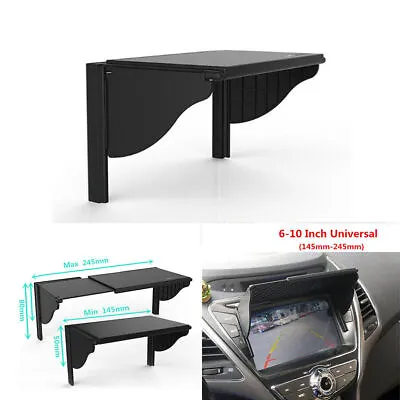 Car GPS Navigation Sun Shade Visor Cover 6 -10  DVD Radio Hood Anti-Glare Shield • $16.06